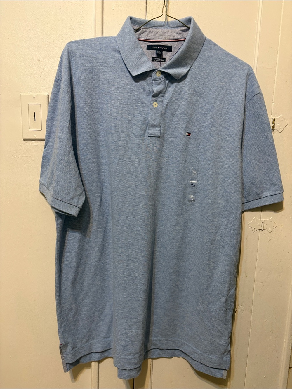 Tommy Hilfiger Men's Light Blue Polo Shirt